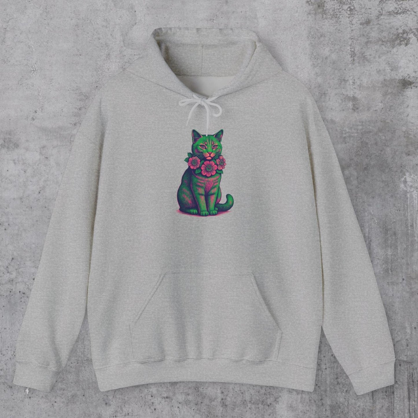 Neon Cat Hoodie