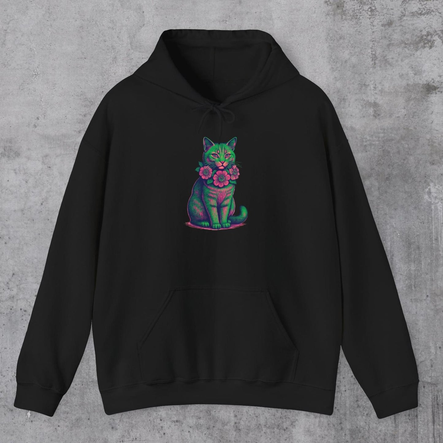Neon Cat Hoodie