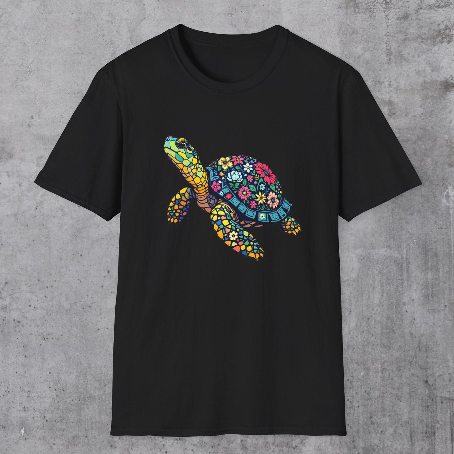 Floral Turtle T-Shirt