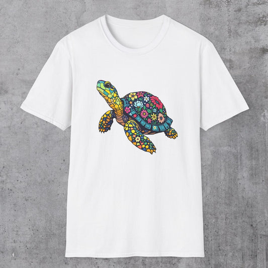 Floral Turtle T-Shirt