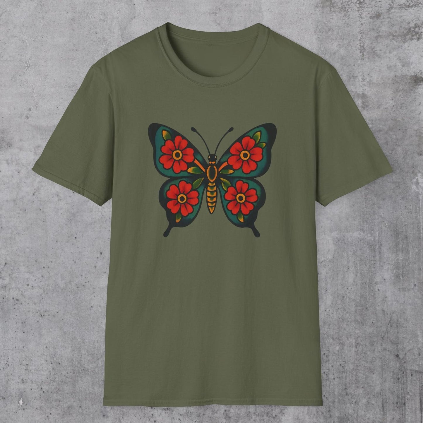Floral Butterfly T-Shirt