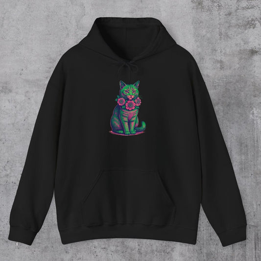 Neon Cat Hoodie
