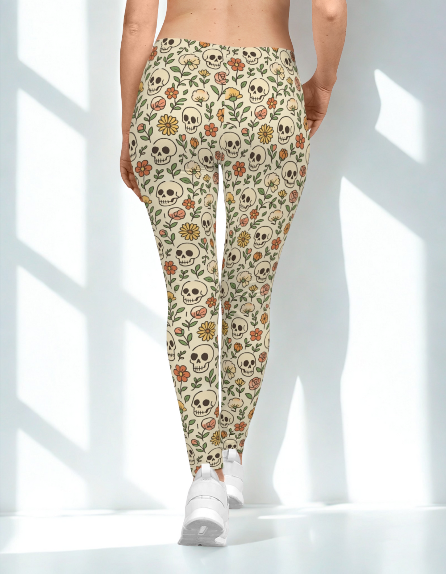 Skull Flower Leggings